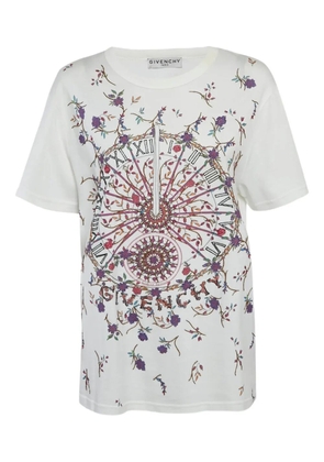 Givenchy Pre-Owned floral-print crew-neck T-shirt - Yellow