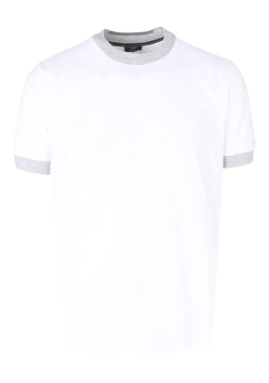 Peserico ribbed trim T-shirt - White