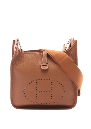 Hermès Pre-Owned 2025 PM Evelyn 3 Troyes gold shoulder bag - Brown