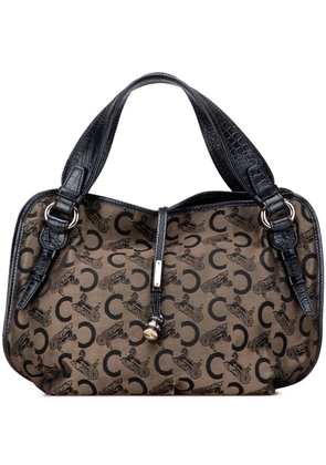 Celine Pre-Owned 2007 C Carriage Canvas Bittersweet hobo bag - Brown