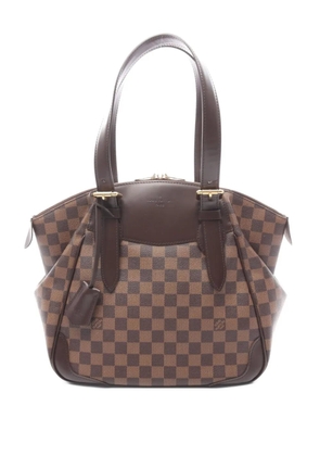Louis Vuitton Pre-Owned 2010 Verona damier ebene leather shoulder bag - Brown