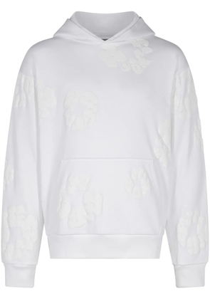 Denim Tears Cotton Wreath-print hoodie - White