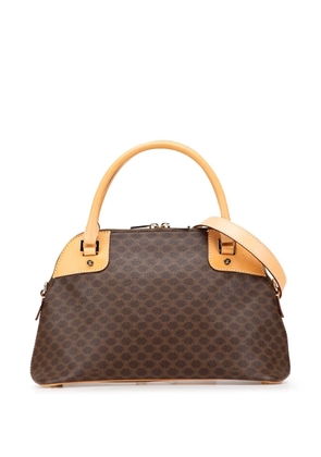 Celine Pre-Owned 2007 Macadam Coated Canvas Dome satchel - Brown