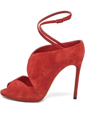 Casadei Vintage cut-out buckled sandals - Red