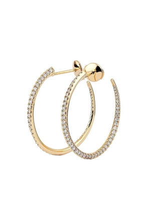 Engelbert 18K yellow gold Twisted Creoles diamond earrings