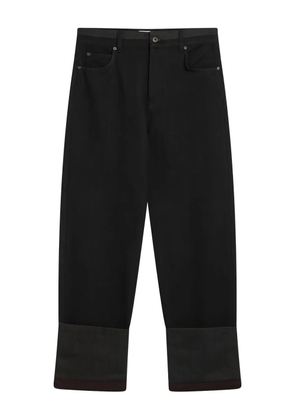 LOEWE turn-up jeans - Black