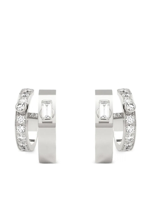 Nouvel Heritage 18K white gold Dinner Date Mood diamond earrings - Silver