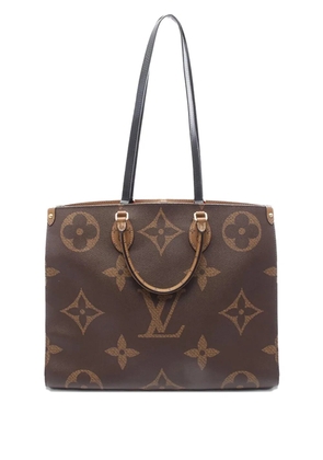 Louis Vuitton Pre-Owned 2020 Monogram Reverse Giant OnTheGo GM satchel - Brown