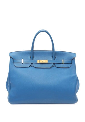 Hermès Pre-Owned 2011 Togo Birkin Retourne 40 handbag - Blue