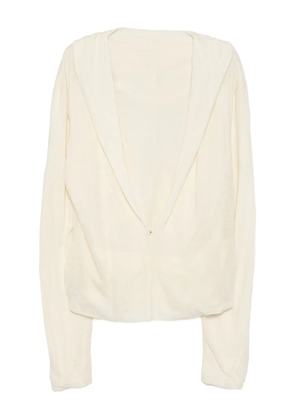 Ma+ long-sleeved hoodie - White