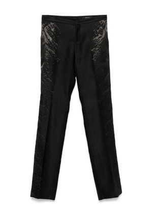 Gucci Pre-Owned 2000s satin-finish trousers - Black