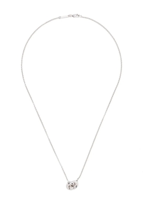 Tom Wood sphere double-pendant necklace - Silver