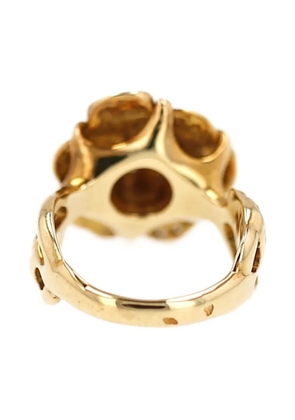 CHANEL Pre-Owned 1990s yellow gold diamond ring
