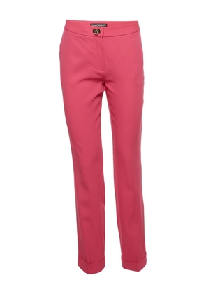 Ferragamo Pre-Owned wool buckle trousers - Pink