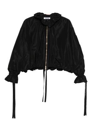Vivetta ruffled zip-front jacket - Black
