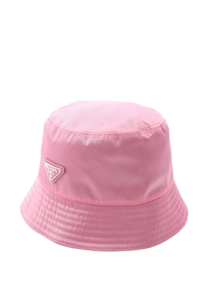Prada Pre-Owned triangle-logo bucket hat - Pink