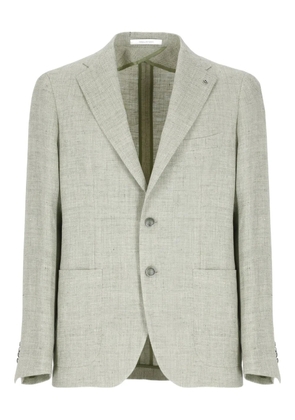 Tagliatore notched-lapel single-breasted blazer - Green