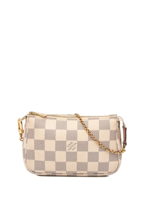Louis Vuitton Pre-Owned 2020 Damier Azur Mini Pochette Accessoires handbag - White