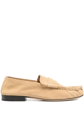 The Row Pre-Owned suede loafers - Neutrals
