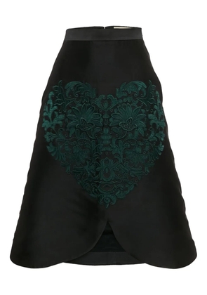 Stella McCartney Pre-Owned embroidered midi skirt - Black