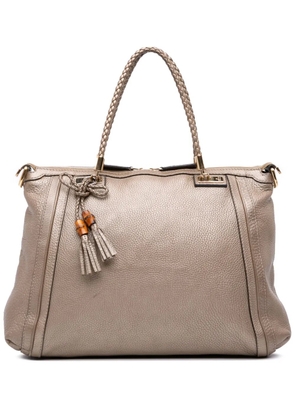 Gucci Pre-Owned 2016-2025 Large Leather Bella Tote satchel - Gold