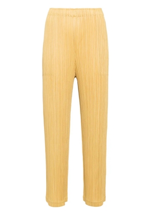 Pleats Please Issey Miyake Thicker trousers - Yellow