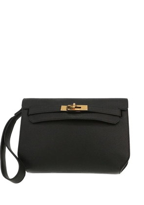 Hermès Pre-Owned 2020 Kelly Dépêches flap wrist-strap clutch bag - Black