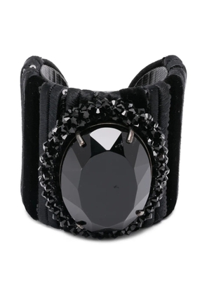 Giorgio Armani Pre-Owned 1990s embellished bracelet - Black