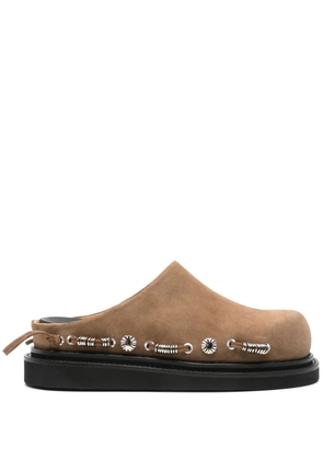 Toga Virilis suede slippers - Brown