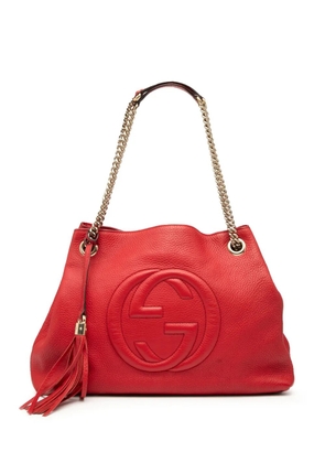 Gucci Pre-Owned 2000-2015 Medium Leather Soho Chain tote bag - Red