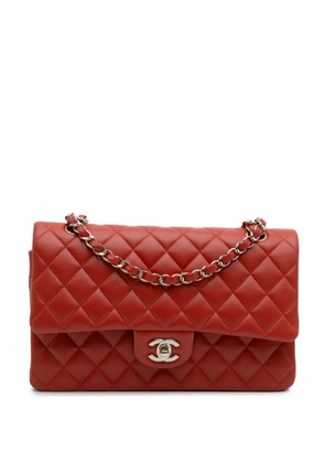 CHANEL Pre-Owned 2017-2018 Medium Classic Lambskin Double Flap shoulder bag - Red