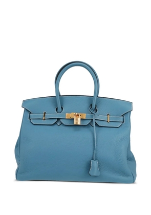 Hermès Pre-Owned 2003 Birkin 35 double-handles handbag - Blue
