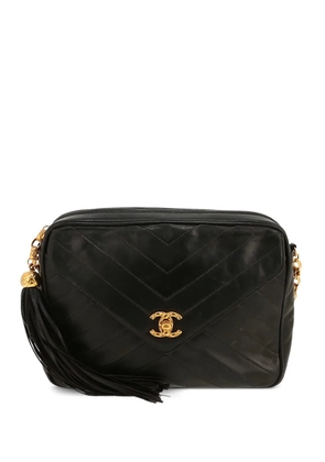 CHANEL Pre-Owned 1994 quilted-tassel shoulder bag - Black