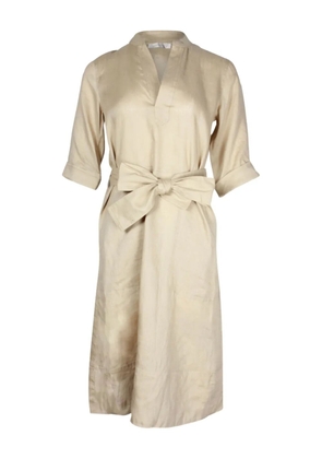 Vanessa Bruno linen/flax belted dress - Neutrals