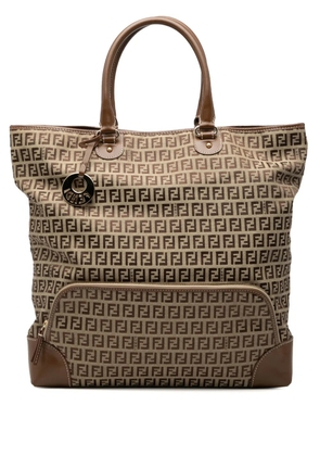 Fendi Pre-Owned 2000-2010 Zucchino Canvas Chef Shopping tote bag - Brown