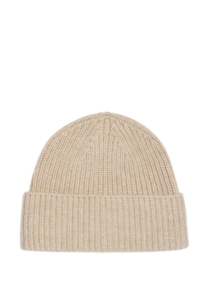 BOMPARD ribbed cashmere hat - Neutrals