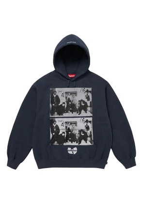 Supreme x Wu-Tang Clan graphic-print hoodie - Blue