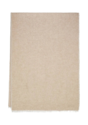 Ferragamo embroidered-logo scarf - Neutrals