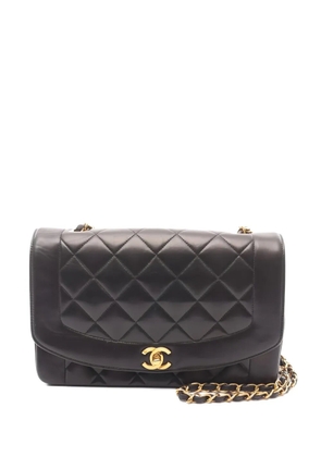 CHANEL Pre-Owned 1994-1996 Diana diamond quilting shoulder bag - Black
