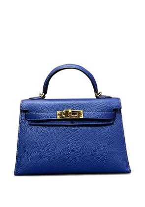 Hermès Pre-Owned mini Kelly Sellier 20 Epsom-leather gold-hardware tote bag - Blue