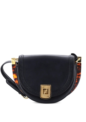 Fendi Pre-Owned Moonlight Flap Bag Leather crossbody bag - Black