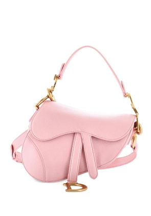 Christian Dior Pre-Owned Saddle Handbag with Strap Leather Mini shoulder bag - Pink