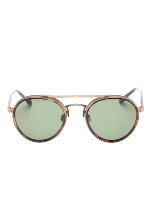 Matsuda geometric-frame sunglasses - Brown