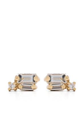 Suzanne Kalan 18kt yellow gold Bold Burst diamond stud earrings