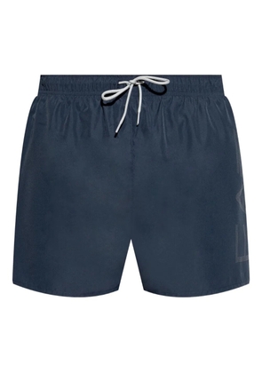 Ea7 Emporio Armani logo-detail drawstring swim shorts - Blue