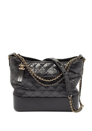 CHANEL Pre-Owned Gabrielle quilted leather shoulder bag - Black