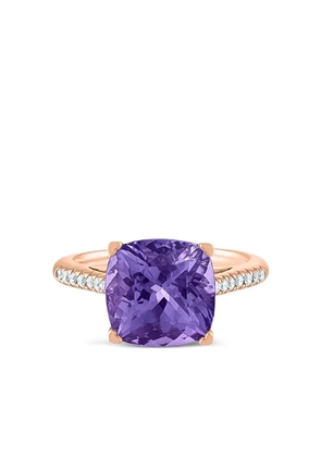 Lisa Nik 18K rose gold amethyst and diamond ring - Pink