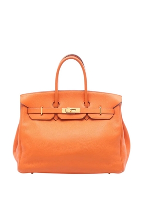 Hermès Pre-Owned 2005 Taurillon Clemence Birkin Retourne 35 handbag - Orange