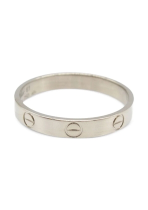 Cartier 2010s 18K white gold mini Love ring - Silver
