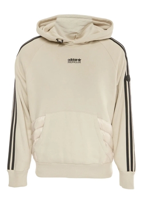 Moncler Vintage 2024 x Adidas striped-trim hoodie - Grey